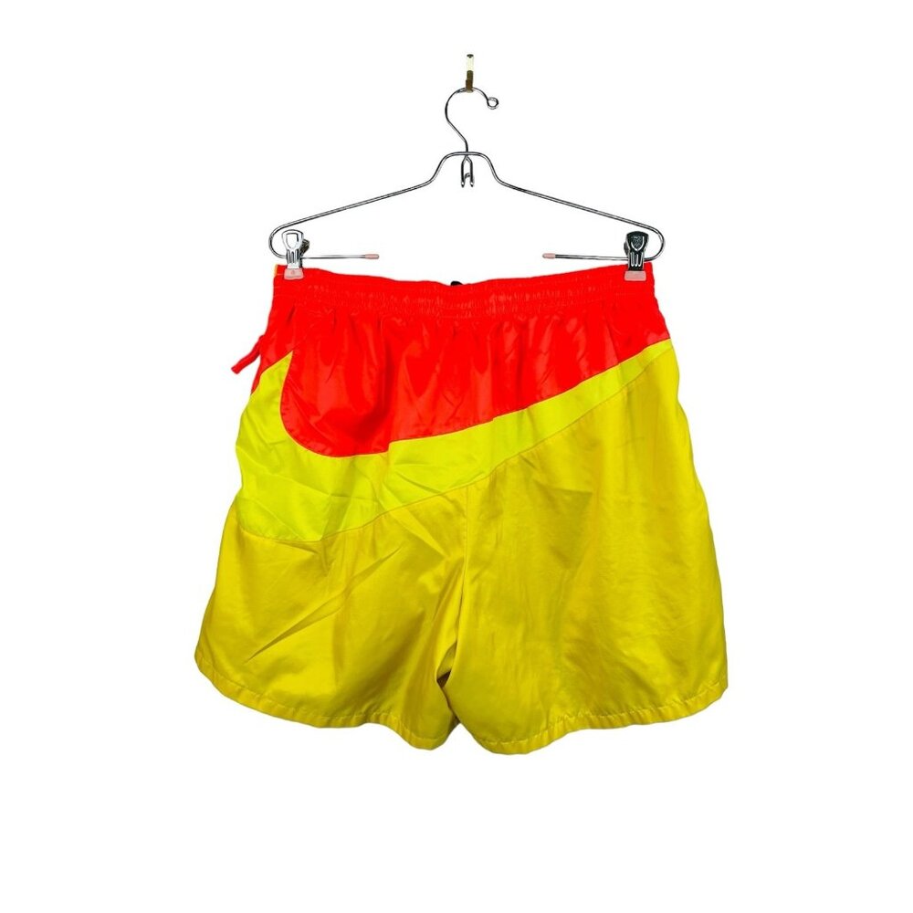 Nike Nikelab Heritage Shorts Neon Yellow Orange Size Large